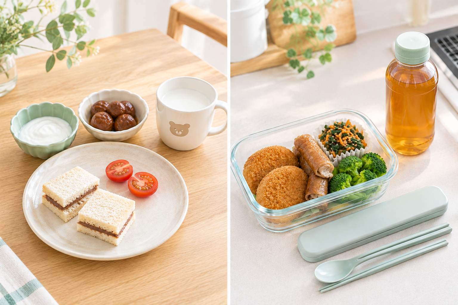 我が家の朝ごはん＆お弁当イメージ